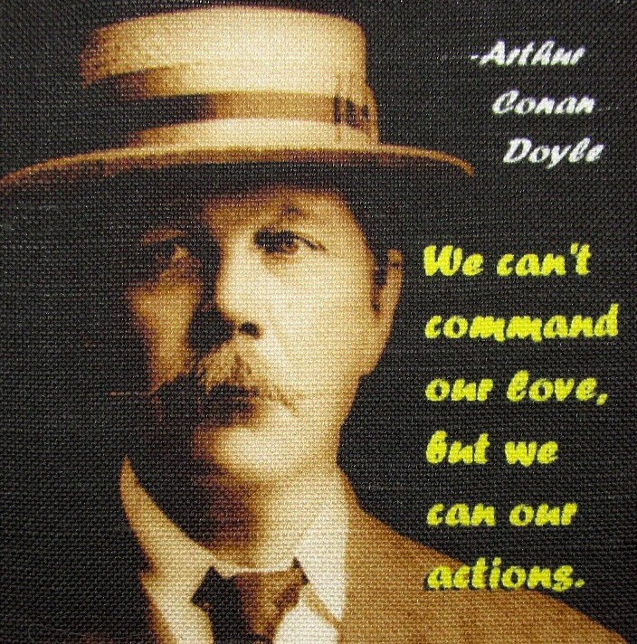 Arthur Conan Doyle Quote 1-Printed Patch - Nähen Auf Weste, Tasche, Rucksack, Jacke P515 von DaddyoFattyo