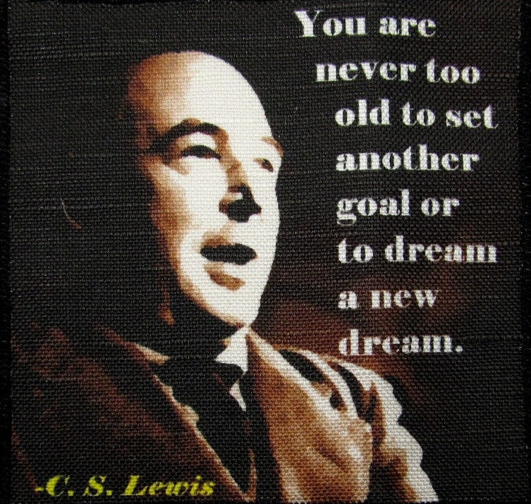 C S Lewis Quote - Gedruckter Aufnäher Zum Aufnähen Weste, Tasche, Rucksack, Jacke von DaddyoFattyo