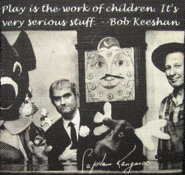 Captain Kangaroo Zitat - Bob Keeshan Kinder Fleißig Am Spielen Patch Gedruckt Nähen Auf von DaddyoFattyo