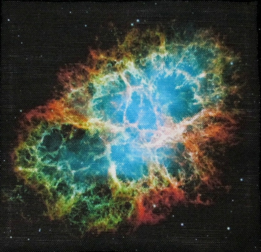 Crab Nebula Hubble - Weste, Tasche, Rucksack, Jacke Patch Gedruckt Nähen Auf 6 cm von DaddyoFattyo