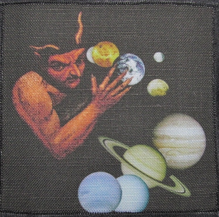 Demon Earth - Weste, Tasche, Rucksack, Jacke Bedruckter Aufnäher Zum Annähen von DaddyoFattyo