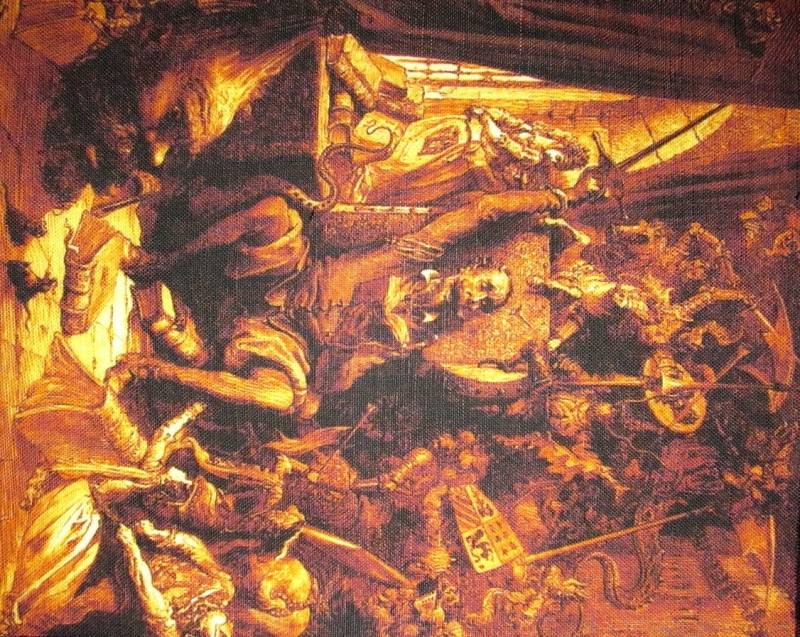 Don Quichote - Gustav Dore 1832-1883 Gedruckter Großer Rückenaufnäher P375 von DaddyoFattyo