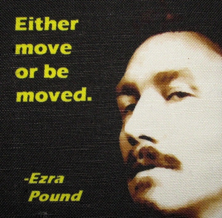 Ezra Pound Gedruckt Zitat - Patch Sew On Weste, Tasche, Rucksack, Jacke P477 von DaddyoFattyo