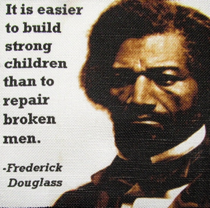 Frederick Douglass Quote - Gedruckt Patch Nähen Auf Weste, Tasche, Rucksack, Jacke P463 von DaddyoFattyo