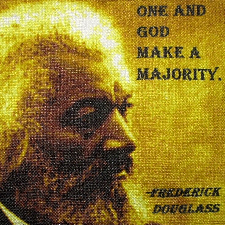 Friedrich Douglass Zitat 2 - Gedruckter Aufnäher Zum Aufnähen Auf Weste, Tasche, Rucksack, Jacke P470 von DaddyoFattyo