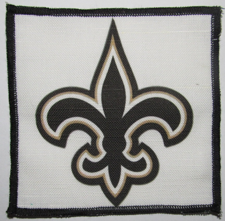 Gedruckt Annähen Bei Patch - Fleur De Lis Sind Sie Ein New Orleans Saints-Fan von DaddyoFattyo