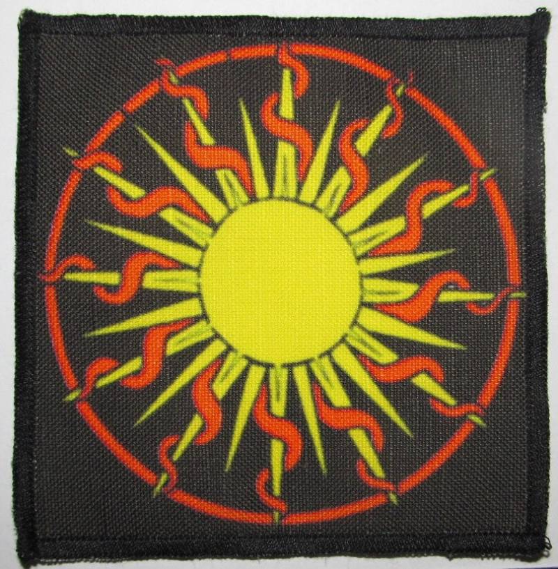 Gedruckter Aufnäher Zum Aufnähen - Sonne Mandala von DaddyoFattyo