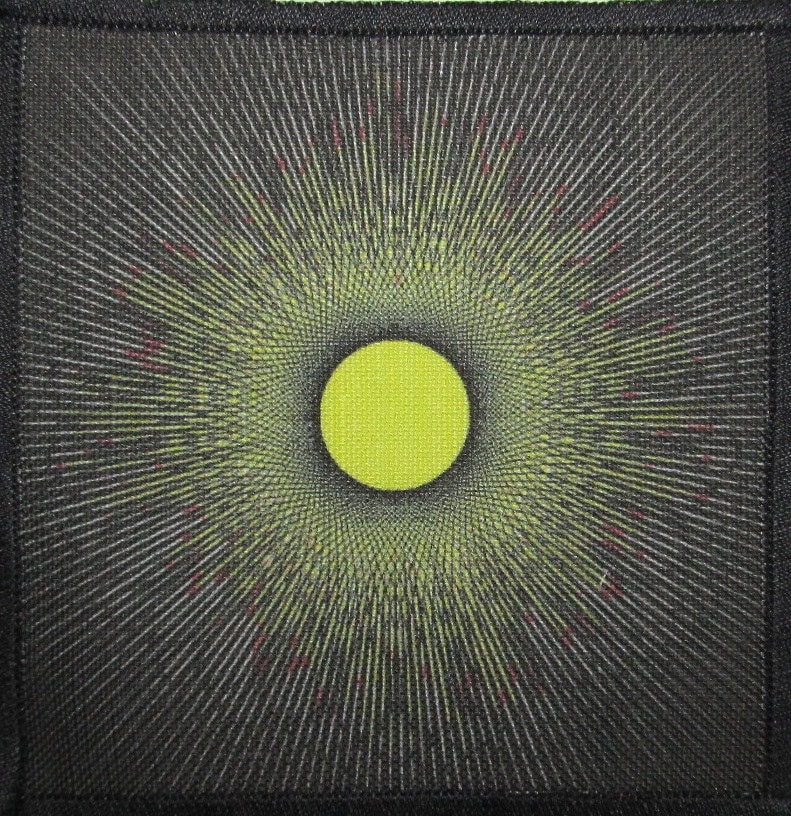 Gedruckt Auf Patch - Zufällige Spirograph Sun Weste, Tasche, Rucksack, Jacke, T-Shirt Nähen von DaddyoFattyo