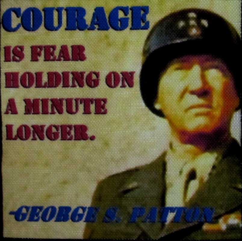 General George Patton Zitat 2 - Gedruckter Aufnäher Zum Aufnähen Weste, Tasche, Rucksack, Jacke P579 von DaddyoFattyo