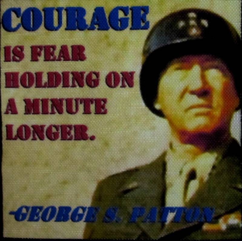 General George Patton Zitat 2 - Gedruckter Aufnäher Zum Aufnähen Weste, Tasche, Rucksack, Jacke P579 von DaddyoFattyo