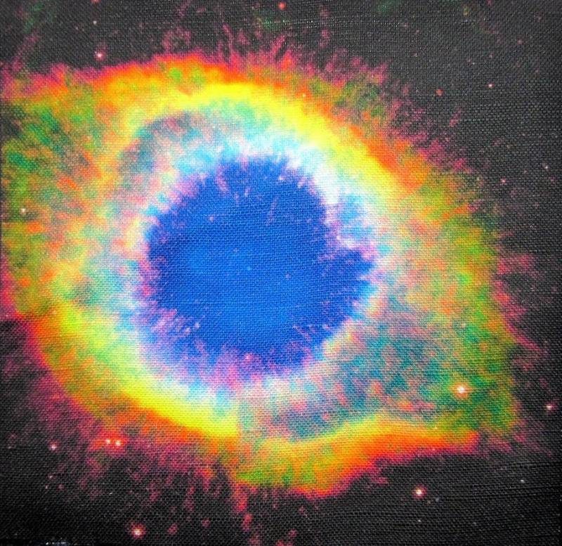 Helix Nebula Hubble - Weste, Tasche, Rucksack, Jacke Gedruckt Patch Aufnähen 15 cm P521 von DaddyoFattyo
