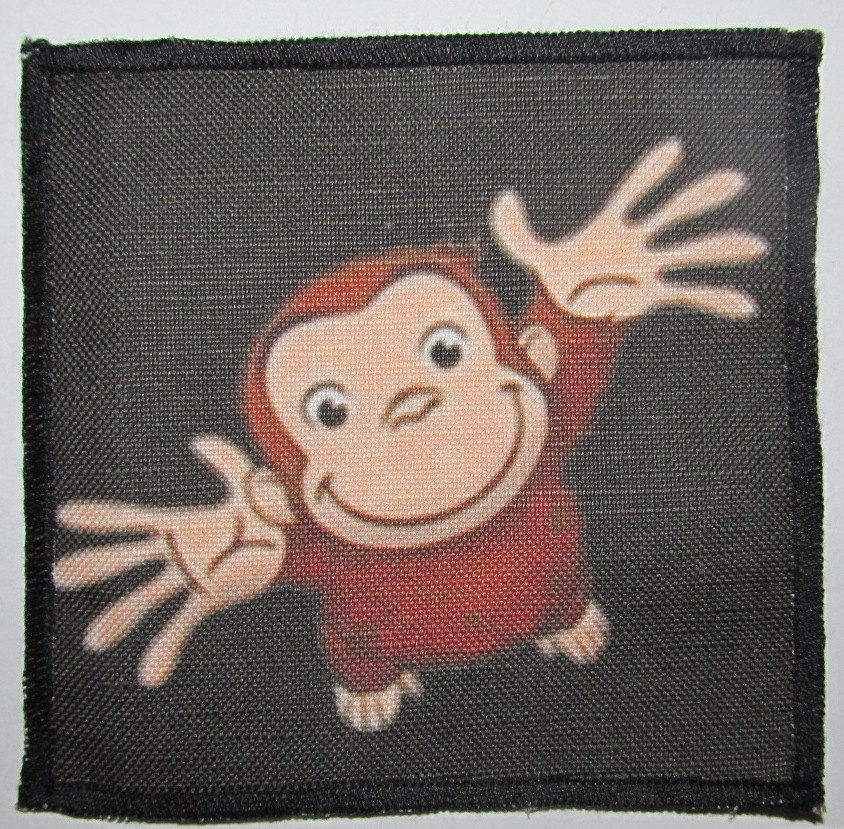 Holen Sie Curious George - Mich Bitte Gedruckt Nähen Auf Patch Weste, Tasche, Rucksack, Jacke, T-Shirt P2 von DaddyoFattyo