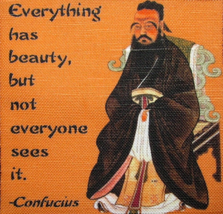 Konfuzius-Zitat 2 - Gedruckter Patch Aufnäher Weste, Tasche, Rucksack, Jacke -P413 von DaddyoFattyo