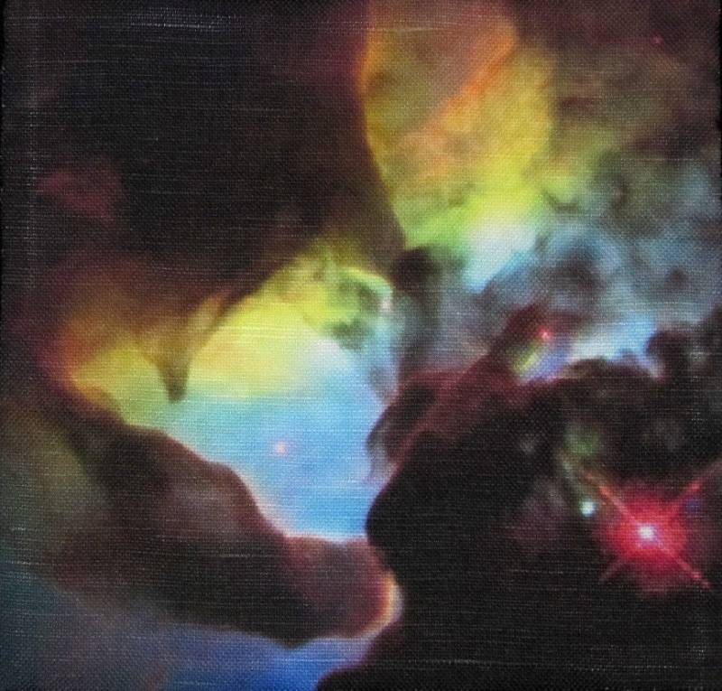 Lagoon Nebula Hubble - Weste, Tasche, Rucksack, Jacke Gedruckter Aufnäher 15 cm P417 von DaddyoFattyo