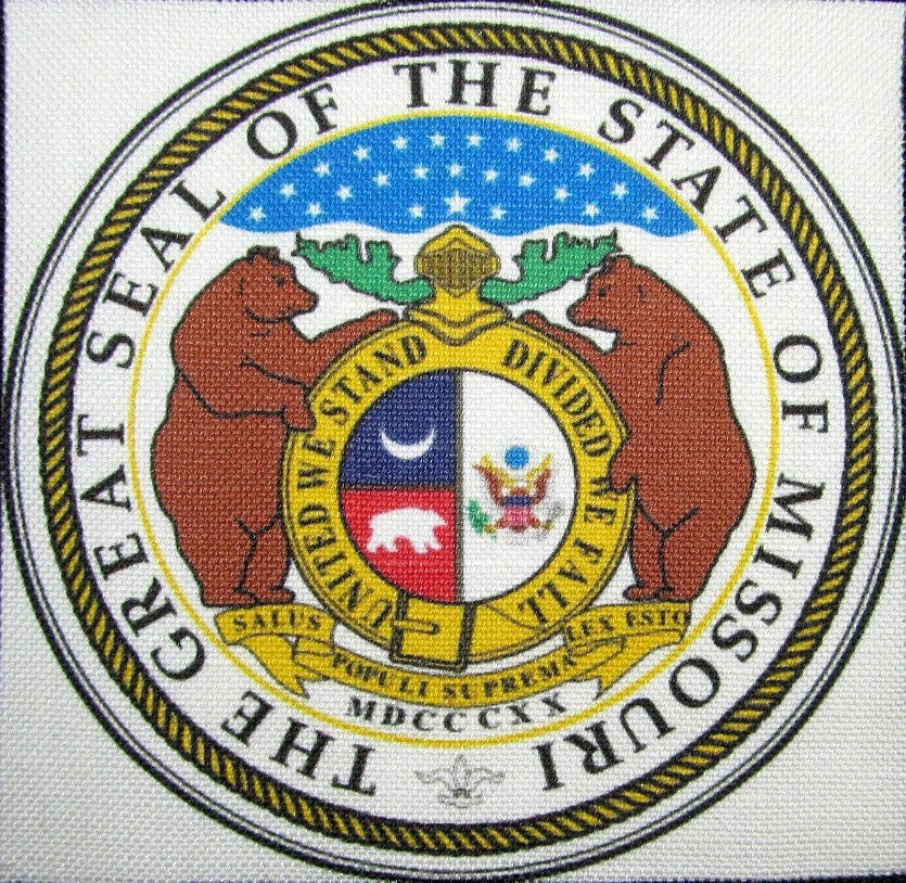 Missouri State Seal - Weste, Tasche, Rucksack, Jacke Patch Gedruckt Annähen Reisen Anzeigen von DaddyoFattyo