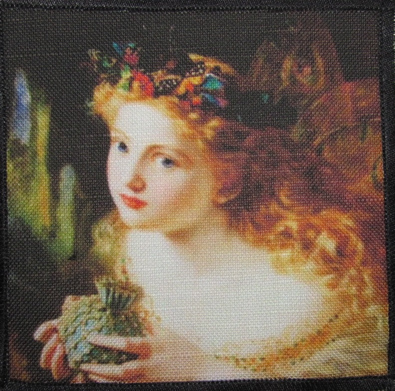 Sew Auf Patch - Faire Face Fairy Sophie Gengembre Anderson 1823-1903 P204 Gedruckt von DaddyoFattyo