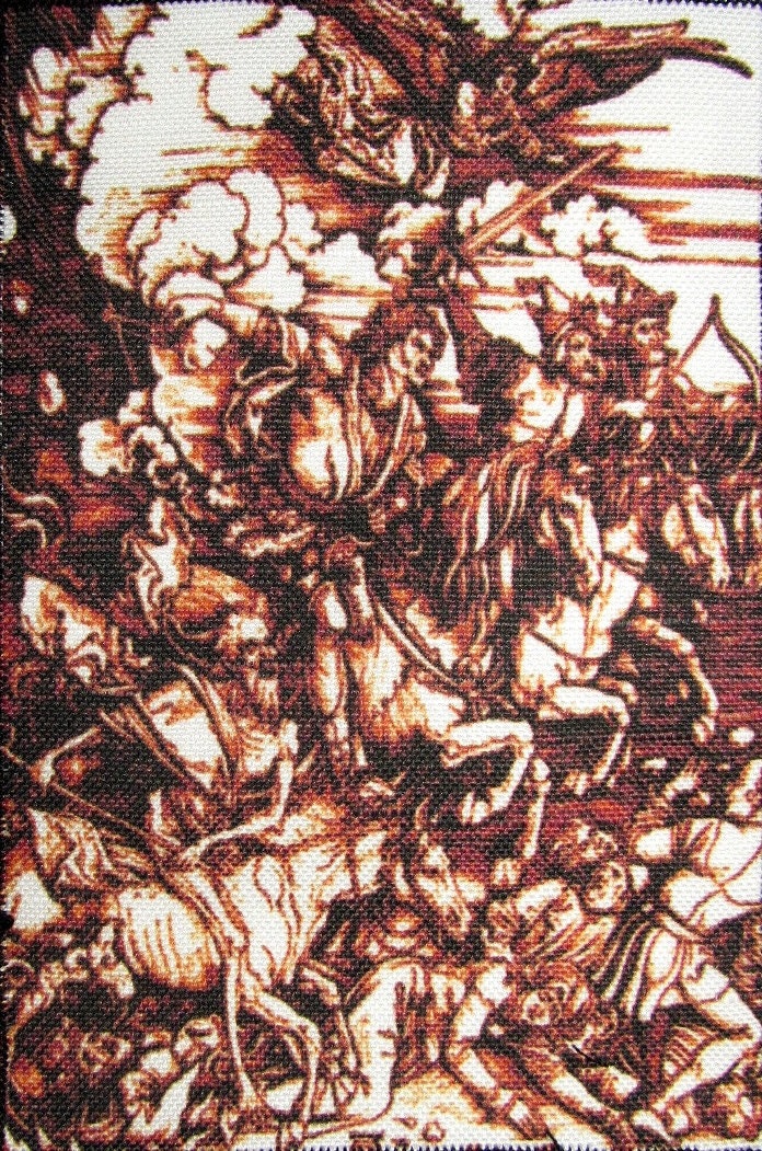 The Four Horsemen - Albrecht Dürer 1471-1528 Gedruckt Nähen Auf Patch -, Weste, Tasche, Rucksack von DaddyoFattyo