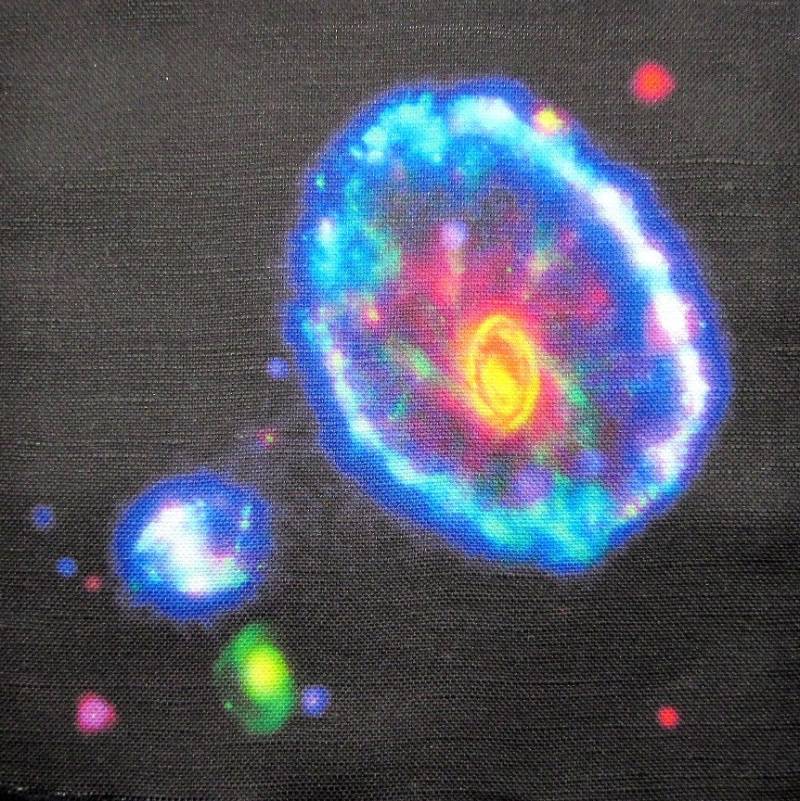 Wagenrad Galaxie Hubble - Weste, Tasche, Rucksack, Jacke Patch Gedruckt Sew On 6-Zoll-P519 von DaddyoFattyo