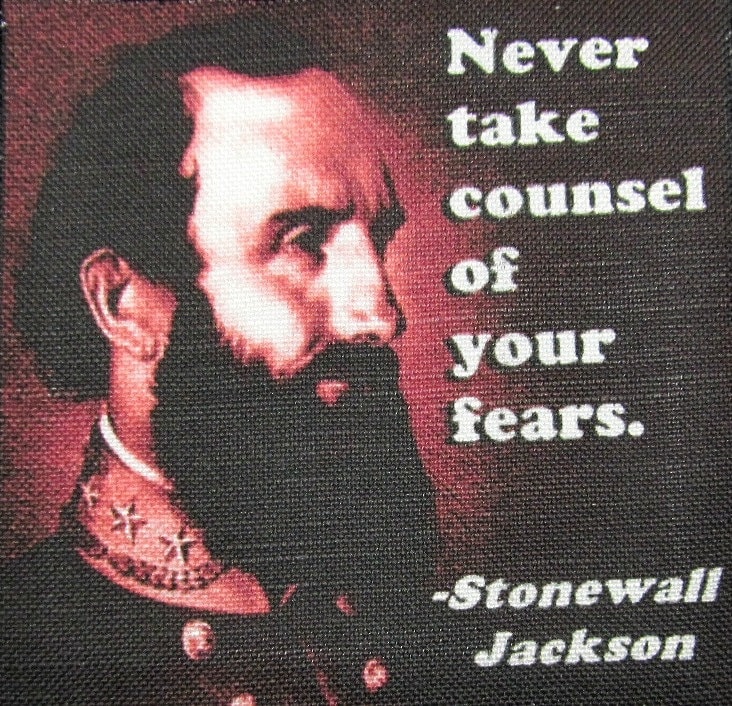 stonewall Jackson Quote - Gedruckter Aufnäher Weste, Tasche, Rucksack, Jacke P510 von DaddyoFattyo