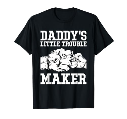 Daddys Little Trouble Maker Daddys Girl Eltern Little Girl T-Shirt von Daddys Princess Mom Dad Daughter Father