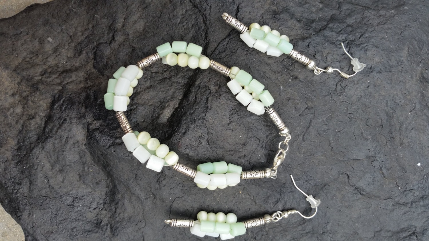 Katzenauge Armband Und Ohrringe Set von Dadevier