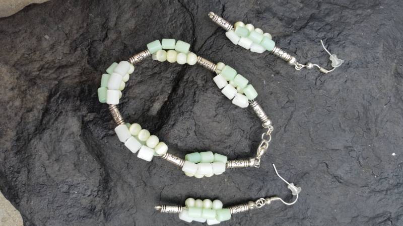 Katzenauge Armband Und Ohrringe Set von Dadevier