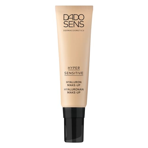 DADO SENS HYPERSENSITIVE HYALURON MAKE-UP almond 30 ml - für Empfindliche Haut, für einen Natürlichen und Ebenmäßigen Teint, Mittlere Deckkraft, Stärkt die Hautbarriere und beruhigt, Vegan von Dado Sens