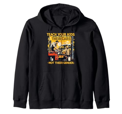 Funny Teach Your Kids to Change Their Oil Not Their Gender Kapuzenjacke Funny Teach Your Kids to Change Their Oil Not Their Gender Kapuzenjacke von Dads Moms Parenting Cars