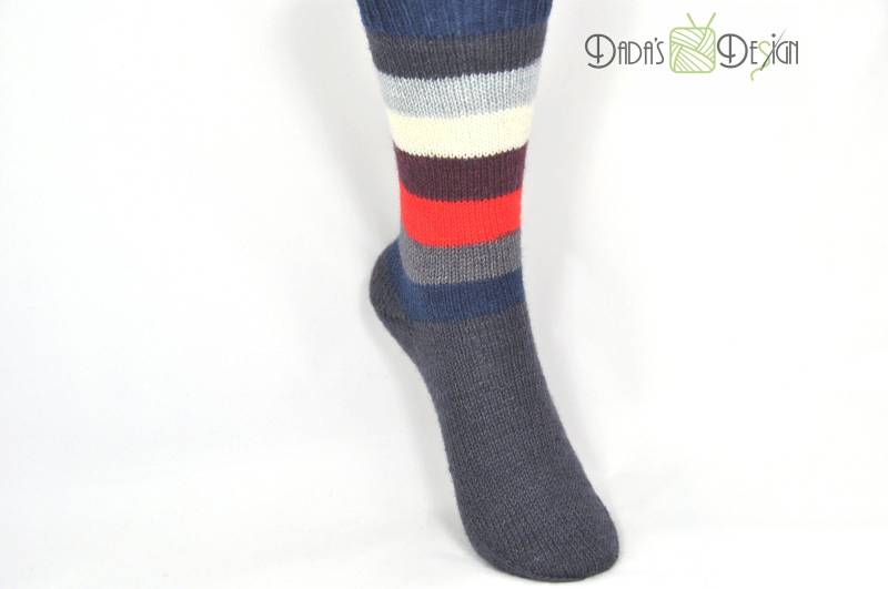 Gestrickte Socken "Pairfect Fresh Color" Gr.36/37 von DadusDesign