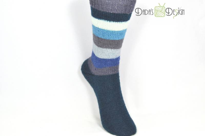 Gestrickte Socken"Pairfect Waterfall Color"Gr Ca 36/37 von DadusDesign