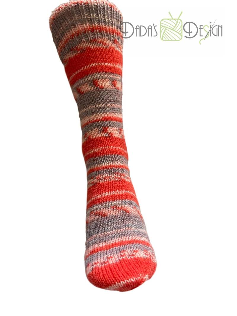 Gestrickte Socken Regia Summer Sun Color Strawberry Gr.ca 36/37 von DadusDesign