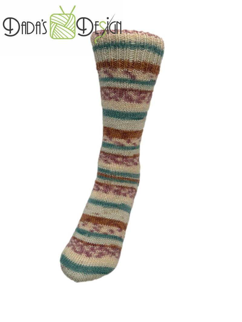 Gestrickte Socken "Surfer Wind Color" - Gr.ca 36/37 von DadusDesign