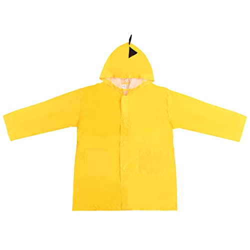 Daelesr Regenmantel für Kinder, 5-8 Jahre Kleinkind Regenponcho mit Kapuze, Regencape Regenanzug Regenjacke für Jungen Mädchen, Kinder Regenschutz Regenbekleidung für Outdoor Radfahren Camping (Gelb) von Daelesr