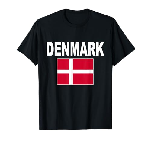 Dänemark Flagge Coole Danish Danmark Flaggen Herren Damen T-Shirt von Dänemark Flaggen Co.