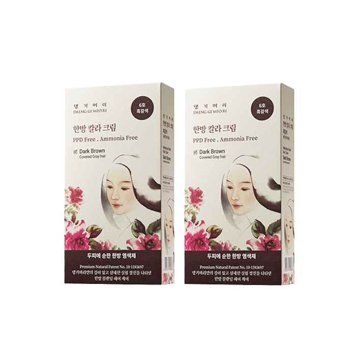 Daeng gi Meo Ri- Medicinal Herb Hair Color - 120g - Dark Brown (2ea) Set von Daeng gi Meo Ri