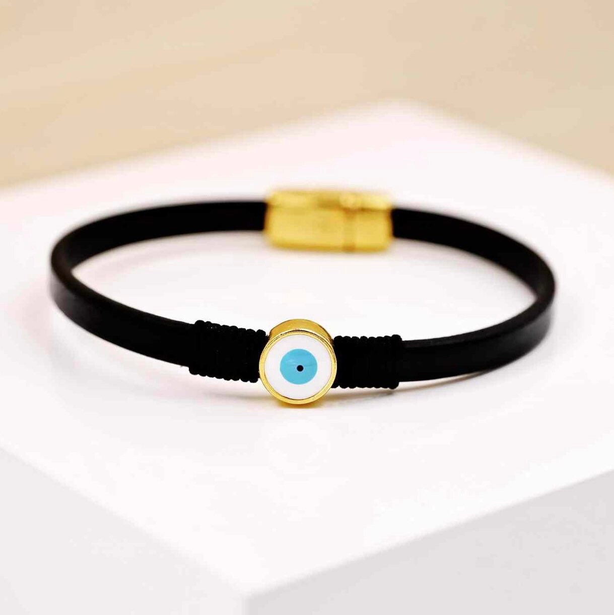 Bracelet - Black Evil Eye von Daeraki