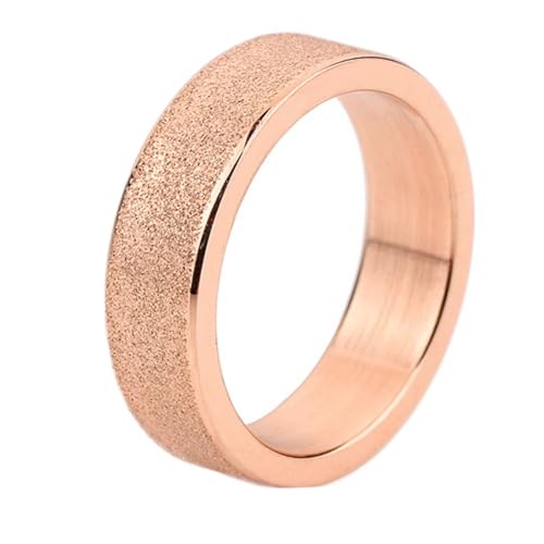 Daesar Edelstahl Ring Männer, Herren Ringe Personalisiert 6MM Matt Bandring Ring Große 57 (18.1) von Daesar