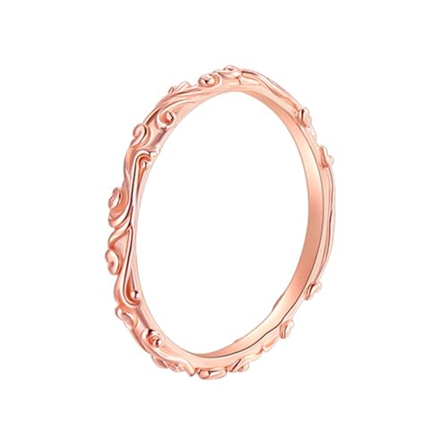 Daesar Eheringe Damen Einzeln 375 Weißgold, Hochzeit Ring Filigran ohne Stein Bandring Trauringe Verlobungsringe Größe 57 (18.1) von Daesar