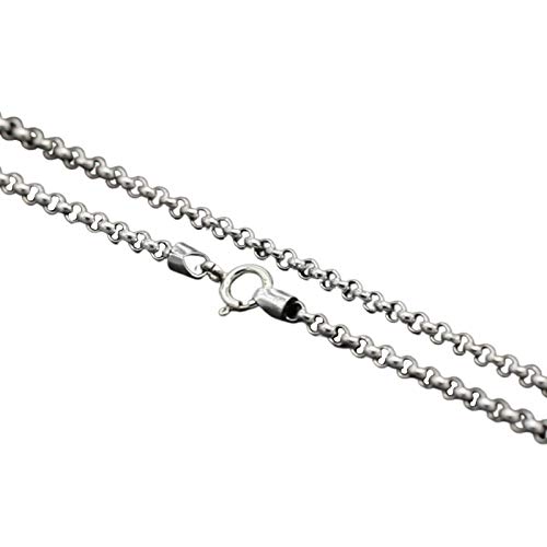 Daesar Halskette Herren Erbskette Kette 3 MM Breit 30 Inch Kette Silber 925 Freundschaftskette für Beste Freunde von Daesar