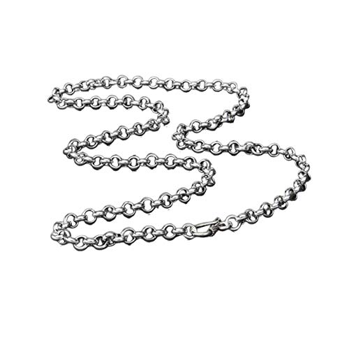 Daesar Herren Halsketten Silber 925 Erbskette Kette 5 MM Breit 26 Inch Kette Silber für Beste Freunde von Daesar