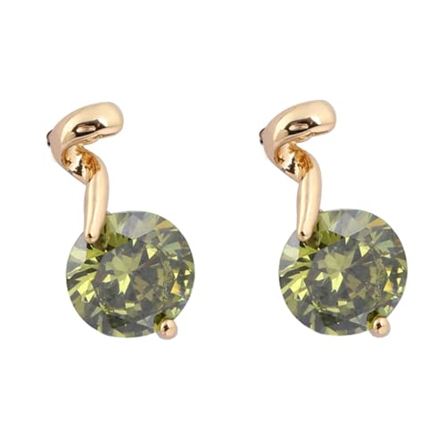 Daesar Ohrstecker 375 Gelbgold, Damen Ohrringe 8MM mit Granat Ohrstecker Nickelfrei in Bijouterie von Daesar