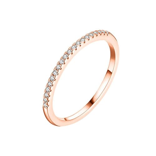 Daesar Ringe Damen 375 Gold, Trauringe Schmal Bandring mit Moissanit Eheringe Verlobung Ringe Frauen Gr.60 (19.1) von Daesar