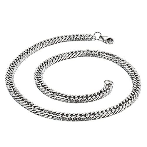 Daesar Silber Kette Biker 70CM, Halskette Herren Edelstahl Panzerkette 5MM Breite Daesar Silber Kette Biker 70CM, Halskette Herren Edelstahl Panzerkette 5MM Breite von Daesar