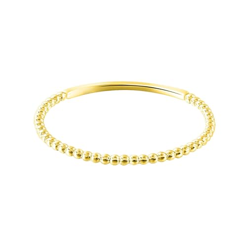 Daesar Trauringe 375 Gold, Damen Ring mit Bälle Schmal Verlobungsringe Eheringe Nickelfrei Größe 59 (18.8) von Daesar
