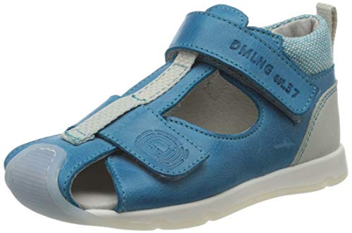 Däumling Jungen Ulli Sandalen, Blau (Seta Caribe 51), 25 EU von Däumling