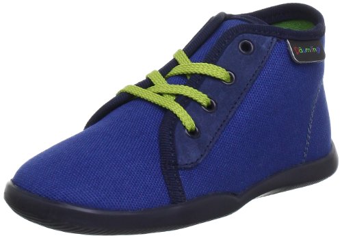 Däumling Jungen Kiddi Hausschuhe, Blau (Jeansblau) von Däumling