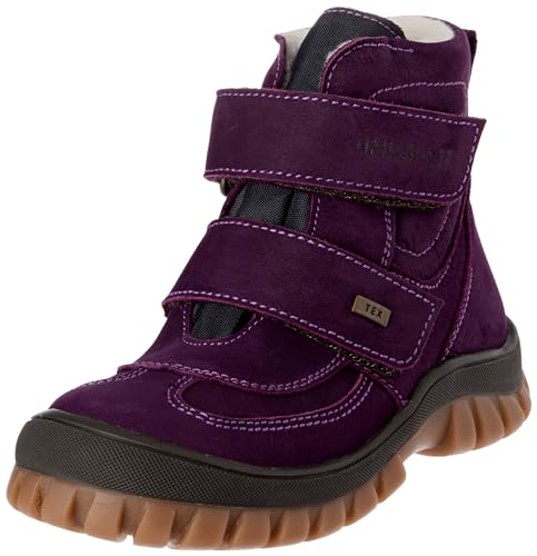 Däumling Jungen Mädchen Yael Stiefelette, Country aubergine, 25 EU Schmal von Däumling