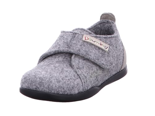 Däumling Jungen Unisex Kinder Fredi Hausschuh, Monotweed Elefant, 20 EU Schmal von Däumling