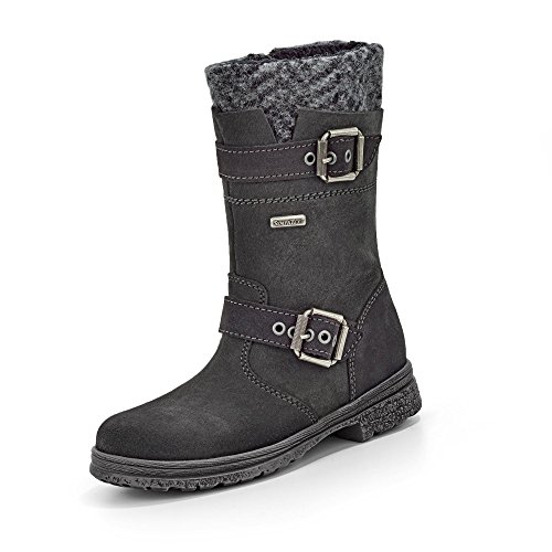 Däumling Mädchen Alia Langschaft Stiefel, Grau (86Turino Asphalt), 27 EU von Däumling