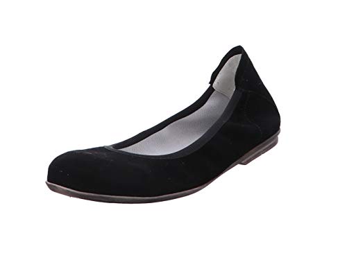 Däumling Mädchen Hadia Ballerinas, Schwarz Capretto Schwarz 70, 34 EU Schmal von Däumling
